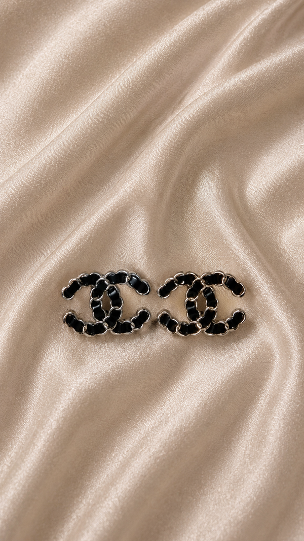 Boucles d’oreilles ANELYA noir argent
