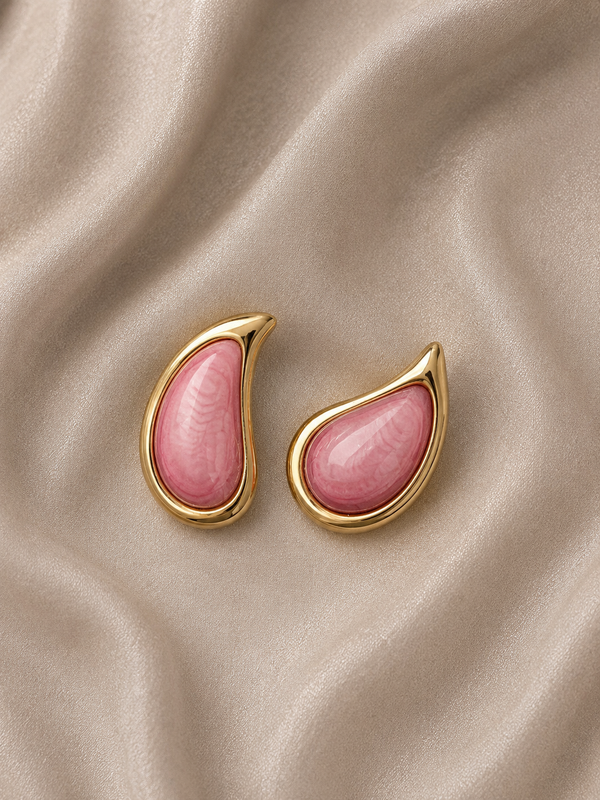 Boucles d’oreilles STEPH rose